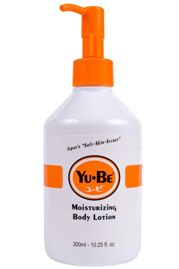 Yu-Be Hand & Body Lotion Deeply Hydrating Moisturizer Pump Bottle For Extra-Dry Skin - Day & Night Daily Moisturizing Skin Cream | Good For Cracked Heels I Non-Greasy - 10.25 Fl. Oz