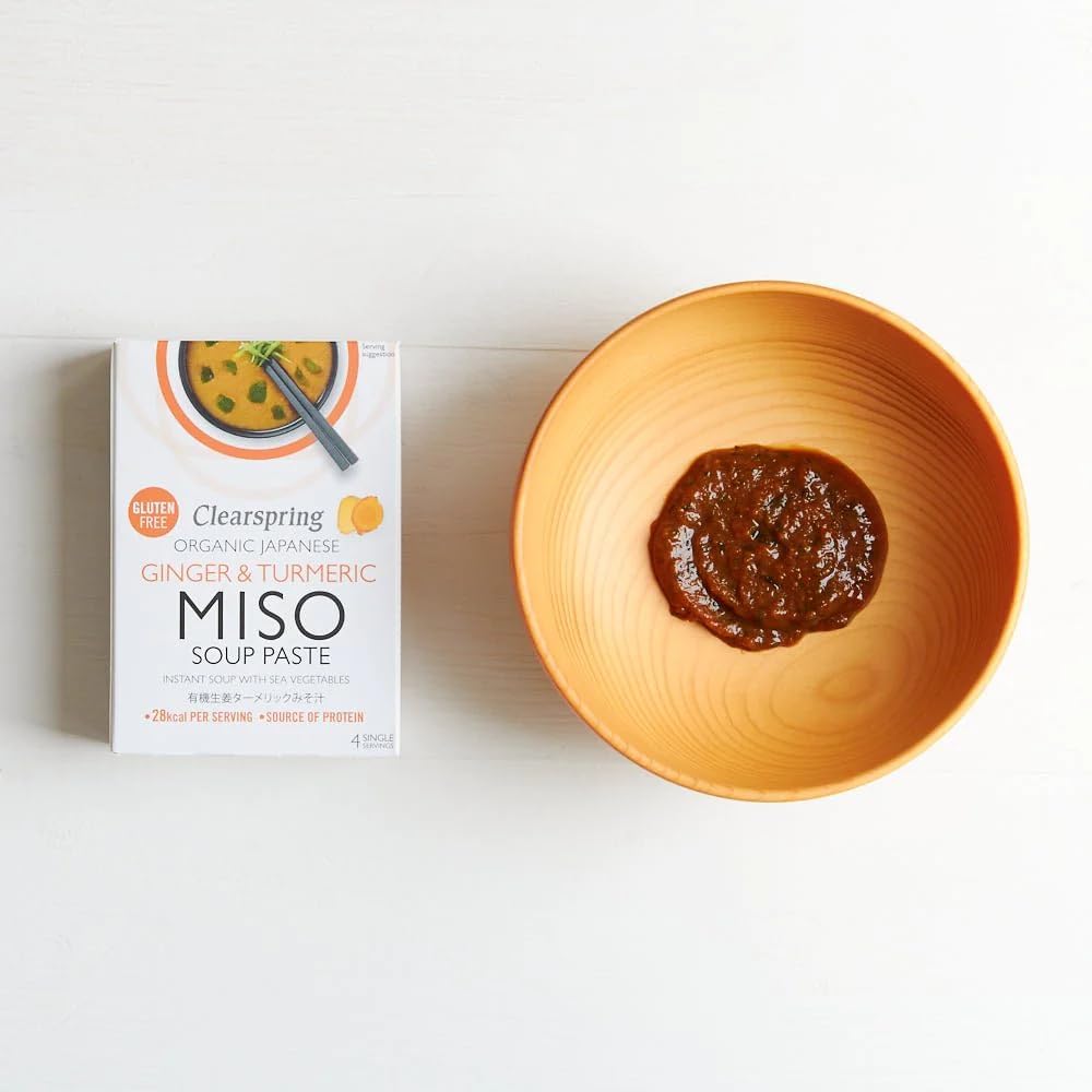 Clearspring Organic Instant Miso Soup Paste (Ginger & Turmeric) : Amazon.co.uk: Grocery