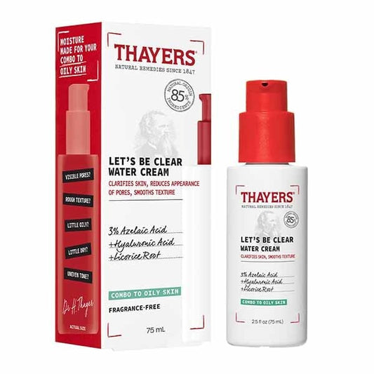 Thayers Lets Be Clear Water Cream Moisturiser 75Ml