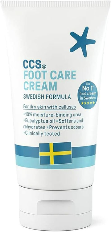 Ccs Professional Foot Care Cream 60 Ml - Moisturise And Protect Dry And Callused Feet, Contains 10% Urea And Eucalyptus Oil, Clinically Tested, Suitable For Diabetics