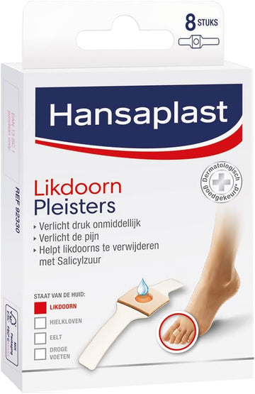 2 X Hansaplast Foot Liqueur Patches – Pain Relief – Pack Of 8