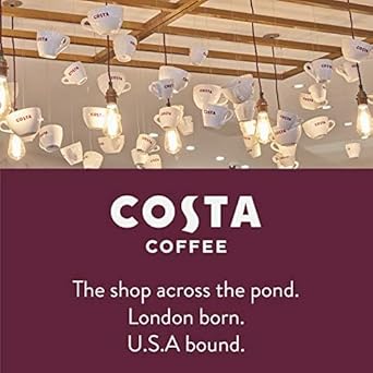 Costa Coffee Whole Bean Coffee, Signature Blend Medium Roast, 12Oz Each, Rainforest Alliance Certified