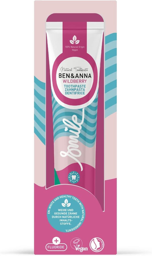 Ben & Anna Natural Wild Berry With Fluoride Toothpaste Tube 75Ml