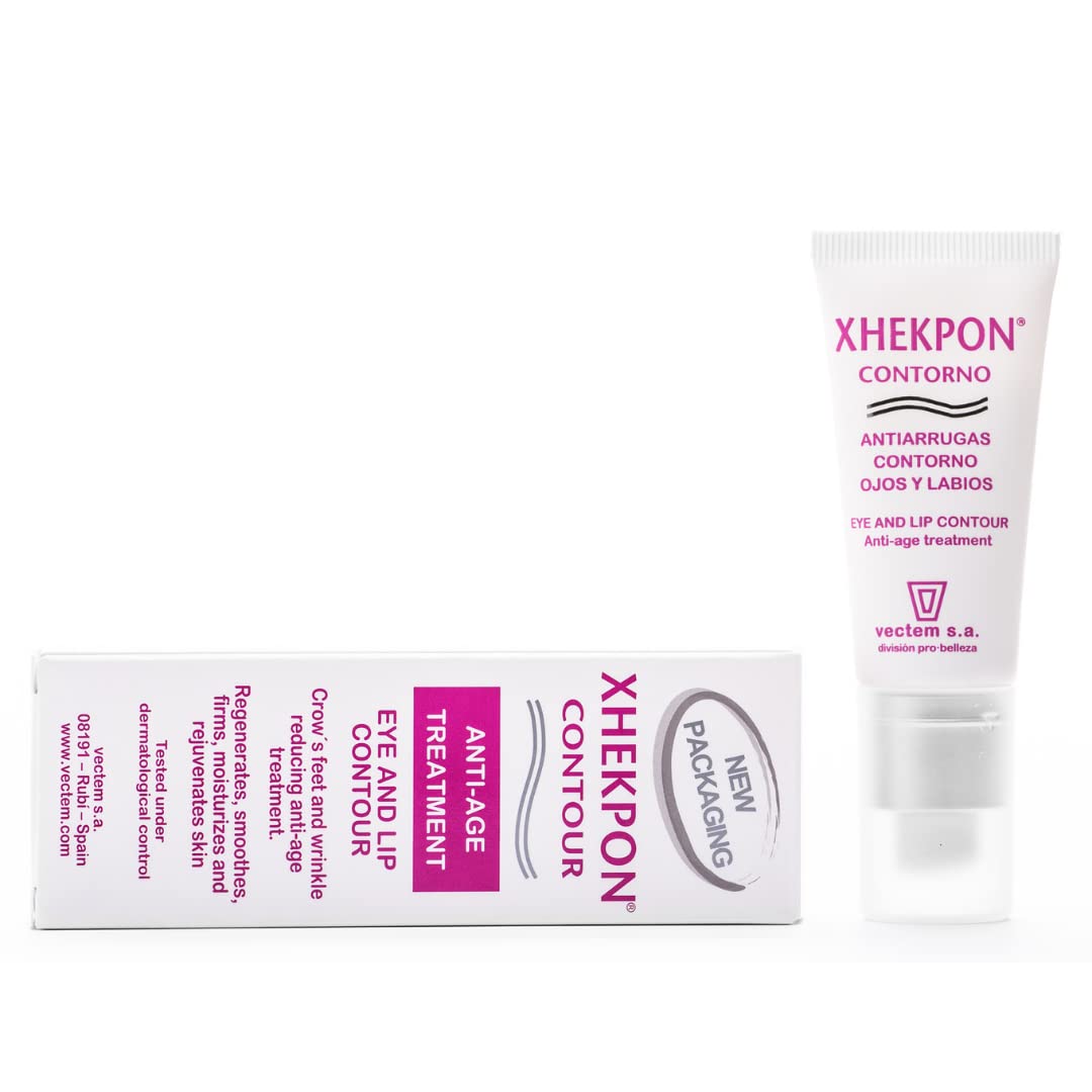 Xhekpon Contorno De Ojos Labios Eye & Lip Contour 15Ml Anti-Wrinkle Moisturizer Regenerates, Smoothes, Firms, Hydrates, Rejuvenates Skin : Beauty & Personal Care