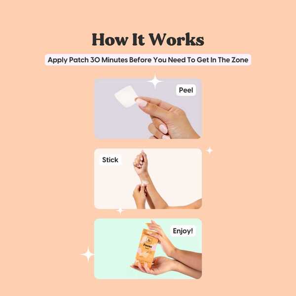 The Patch Brand Focus Vitamin Patch, 15 Patches