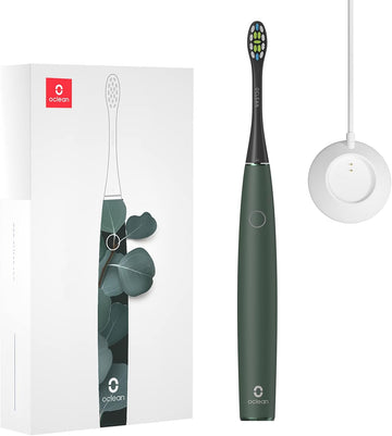Oclean Air 2, Sonic Electric Toothbrush, Portable Ultra Quiet Design, Dupont Brush Head Bristles, 2H Quick Charge For 40 Days, Ipx7 – Eucalyptus Green