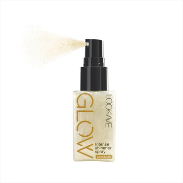 Lamuseland Glitter Highlighter Spray, Shimmer Long Lasting Waterproof Face Body Hair Makeup Highlighter Powder For Music Festival, Nightclub, Bar (002)