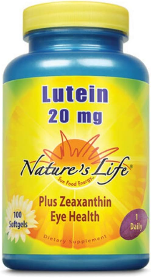 Nature's Life Lutein 20 mg | 100 ct : Health & Household