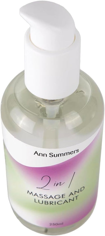 Ann Summers 2 In 1 Massage & Lubricant (250Ml) – Smooth Water Based Lubricant Gel To Reduce Friction – Vegan-Friendly & Kind To Skin – Long-Lasting Bedroom Lubricant For Comfort & Glide