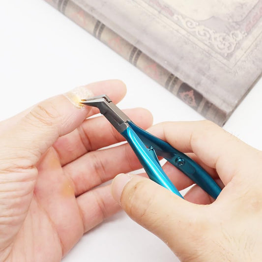 Cuticle Nippers, Pedicure Manicure Tools for Fingernails and Toenails, Nail Tool, cuticle pusher, Nippers Scissors, Curved Pedicure Grooming Tool for SPA