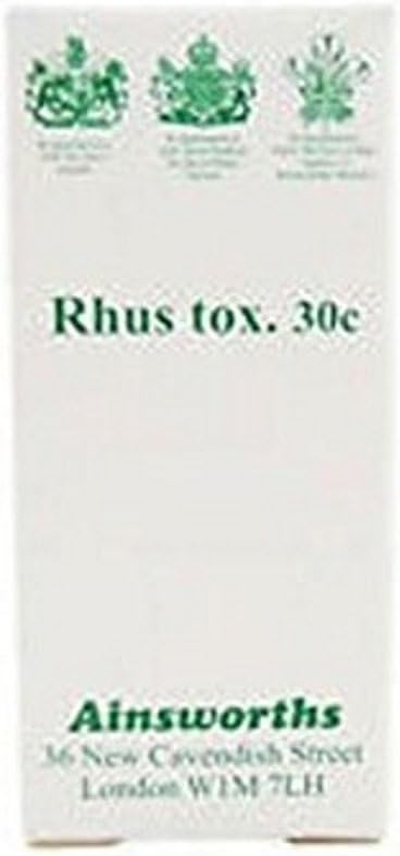 Ainsworths 30C Rhus Tox Homoeopathic Remedy - Pack Of 120 Tablets