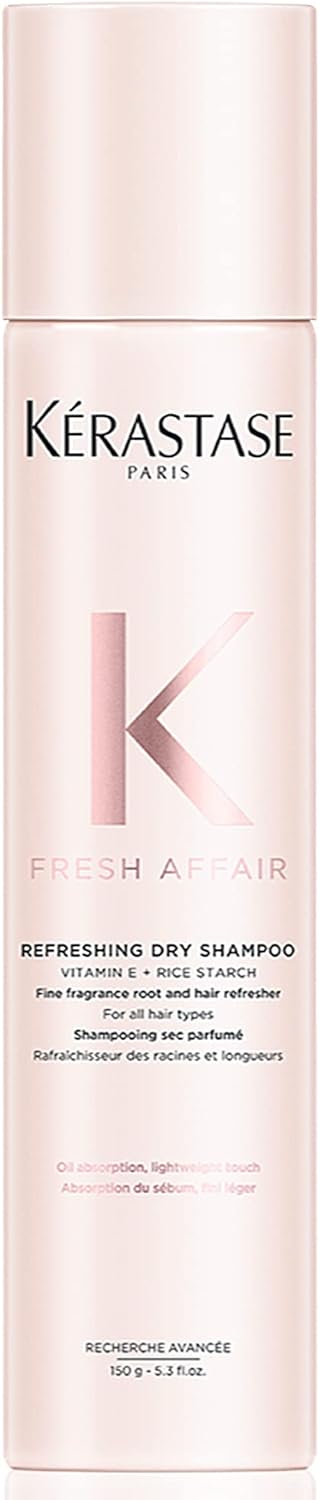 Kérastase Fresh Affair, Oil-Absorbing Multi-Benefit Fine Fragrance Dry Shampoo, For All Hair Types, With Vitamin E, 150G
