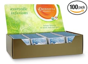 Davidson'S Organics, Ayurvedic Infusions, De-Congest, 100-Count Individually Wrapped Tea Bags