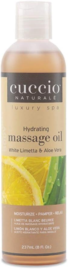 Cuccio Hydrating Massage Oil 237ml (8oz) - White Limetta & Aloe Vera : Amazon.co.uk: Health & Personal Care