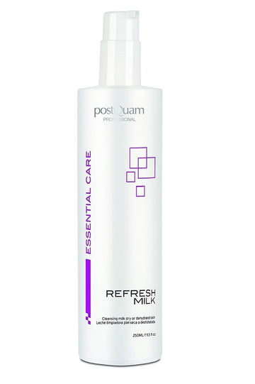 Postquam Professional Refresh Milk For Dry Or Dehydrated Skin 250Ml - Spanish Skin Care - Helps Cleanse The Remains Of Makeup And Impurities From The Skin - Moisturizing Effect – Aloe Vera