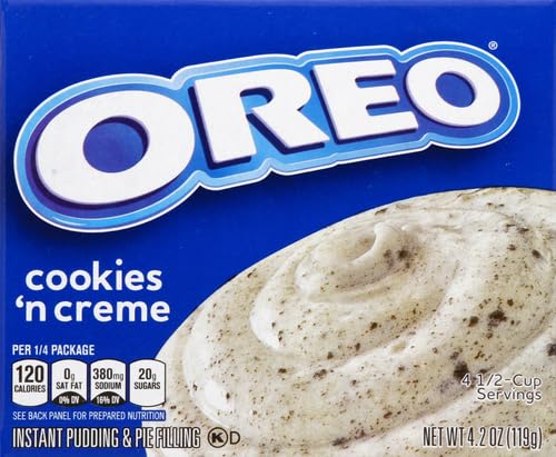 Jell-O Instant Pudding & Pie Filling, Cookie And Cream, 4.2 Oz