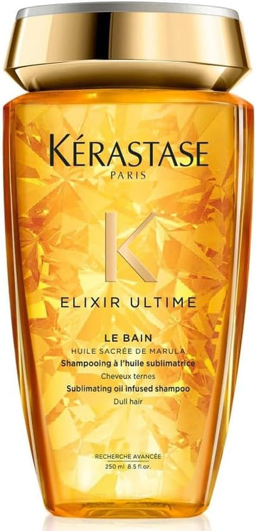 Kérastase Elixir Ultime, Oil-Infused Shine Shampoo, For Dull Hair, With 5 Precious Oils, Elixir Ultime Bain, 250 Ml