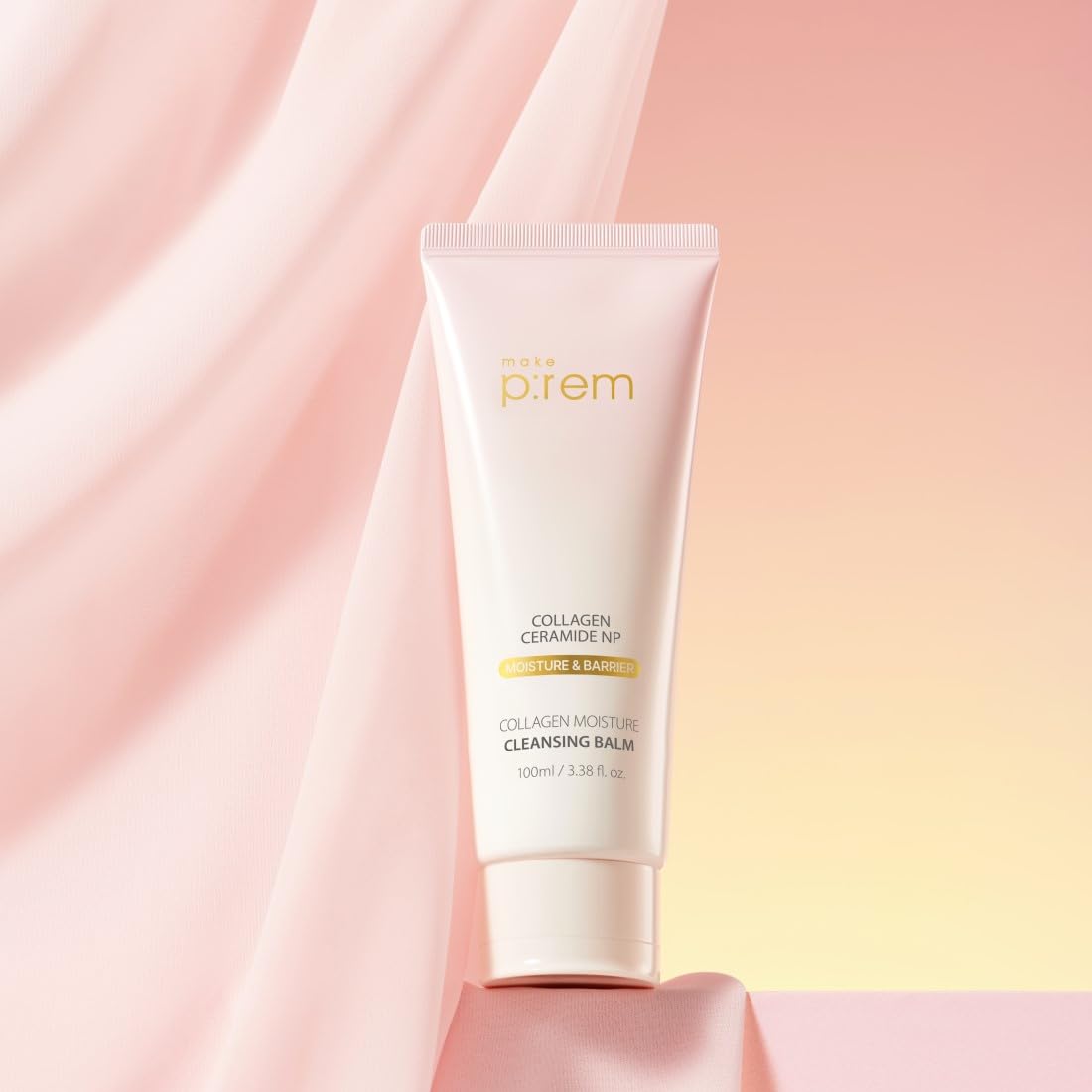 Make P:Rem Collagen Moisture Cleansing Balm, Gentle Deep Cleansing Makeup Remover For Pore Tightening & Enhancing Skin Barrier, Korean Skin Care, 3.38 Fl.Oz, 100Ml : Beauty & Personal Care