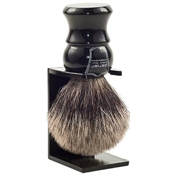 Parker Long-Loft 3-Band Pure Badger Bristle Shaving Brush โ Premium Soft Bristle Brush For Rich Lather With Shaving Soaps & Creams