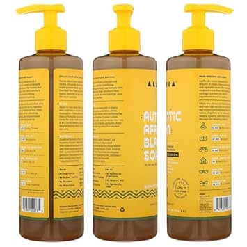 Alaffia Authentic African Black Soap All-In-One, Eucalyptus Tea Tree 16 Fl Oz