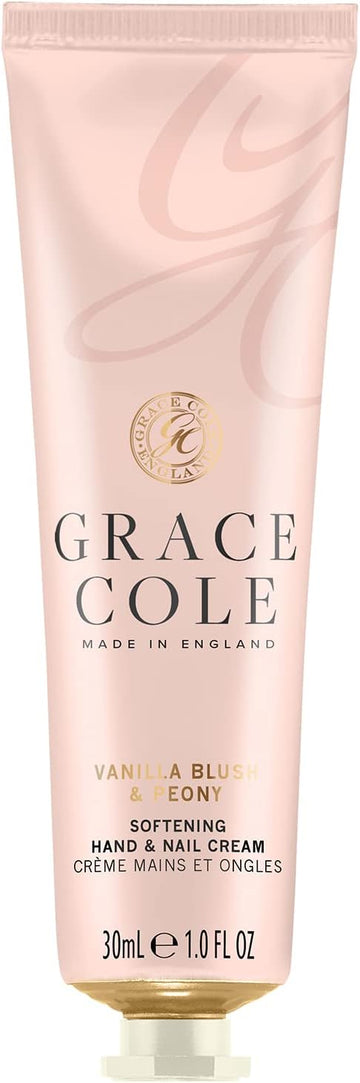 Grace Cole Wild Fig & Pink Cedar Fragrance - Moisturising Hand And Nail Cream 30Ml - Essential Oils - Vegan And Cruelty Free, No Sls Or Parabens - Made In England