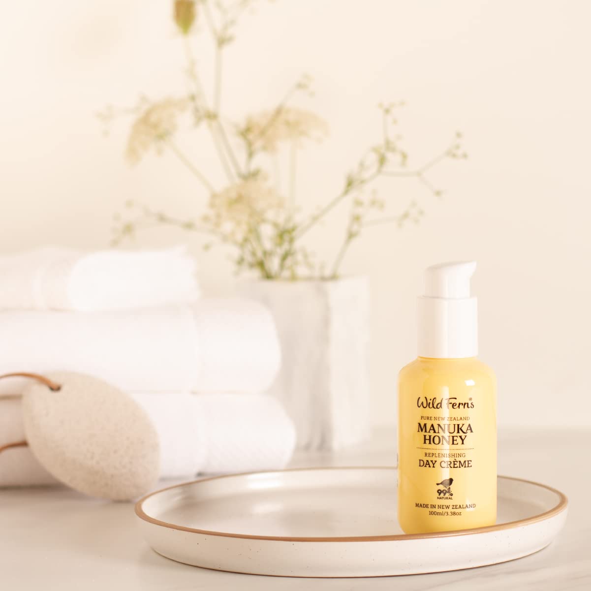 Wild Ferns Manuka Honey Replenishing Day Crème, 99% Natural, 100Ml : Beauty & Personal Care