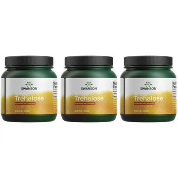 Swanson 100% Pure Trehalose 16 Ounce (1 Lb) (454 G) Pwdr 3 Pack