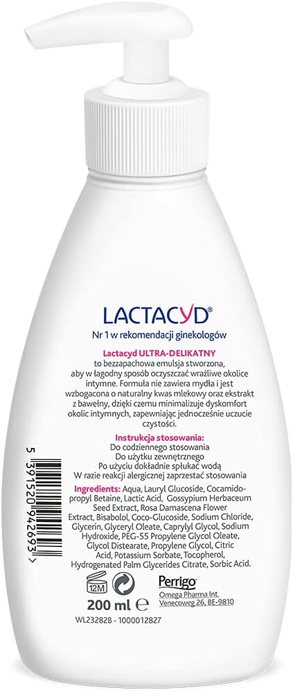 Lactacyd Sensitive Intimate Hygiene Emulsion 200Ml