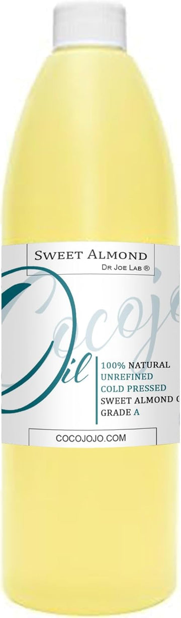 Sweet Almond Oil - Face Skin Hair Cold Pressed 16 oz Natural Pure Massage Extra Virgin Unrefined Premium Grade