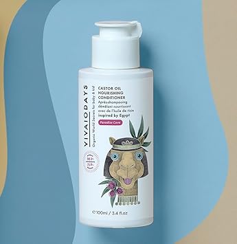 Vivaiodays Toddlers & Kids Organic Castor Oil Nourishing Rinse-Off Conditioner: A Silicone-Free Marvel That Effortlessly Nurtures Hair. 8 Fl. Oz. | 237 Ml. : Baby