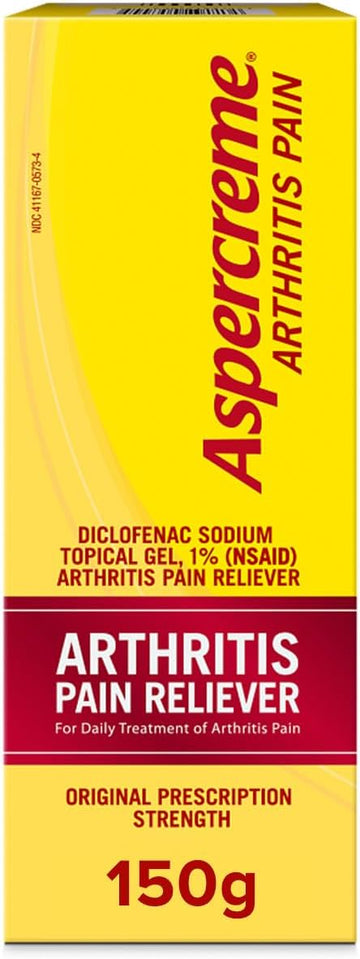 Aspercreme Arthritis Pain Relief Gel 150G, Prescription Strength Non-Steroidal Anti-Inflammatory