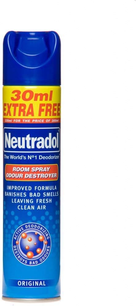 Neutradol Odour Destroyer Air Freshener Original Aerosol Spray, 330 Ml, Neutraso