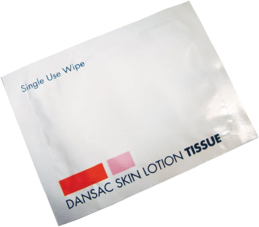 Dansac Skin Lotion Tissue Wipes, 50-Piece