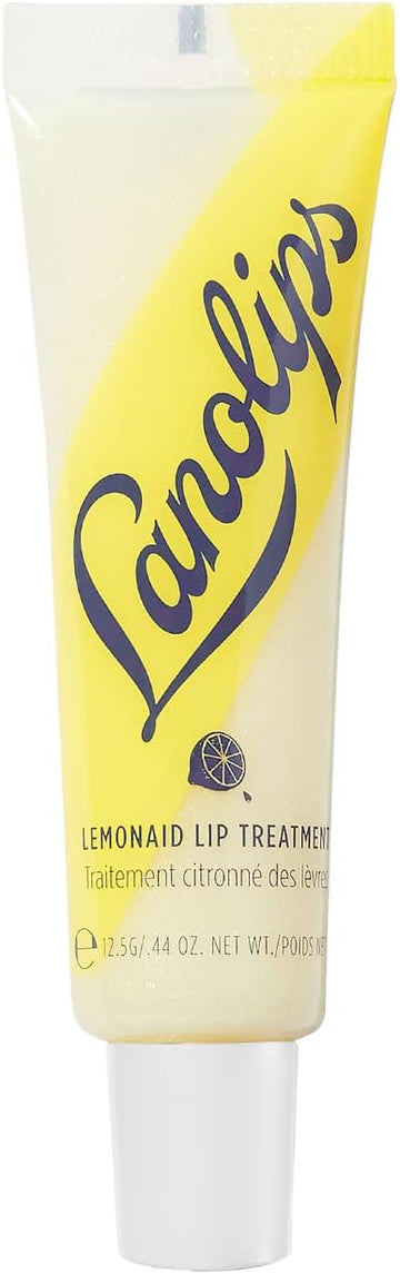 Lanolips Lemonaid Lip Treatment - Hydrating Lip Exfoliant With Lanolin, Lemon Oil Vitamin E + Shimmer - Tinted Moisturizer For Dry, Cracked, Peeling Lips (12.5G / 0.42Oz)