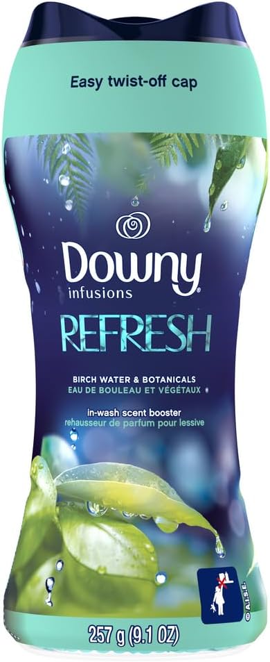 Downy Infusions Beads, Refresh, Birch, 9.1 Oz (4 Pack)