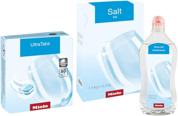 Miele Original All-In-One Cleaning Agent Set For Miele Dishwashers, 3 X Cleaning Materials