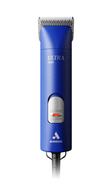 Andis 23320 Professional Ultraedge Super 2-Speed Detachable Blade Clipper β Rotary Motor With Shatter-Proof Housing, Runs Calm & Silent, 14-Inch Cord - For All Coats & Breeds - 120 Volts, Blue