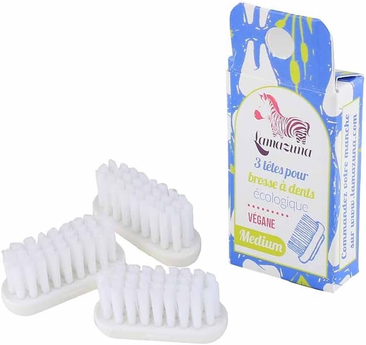 Lamazuna - Recharge De 3 Têtes Pour Brosse À Dents - Medium