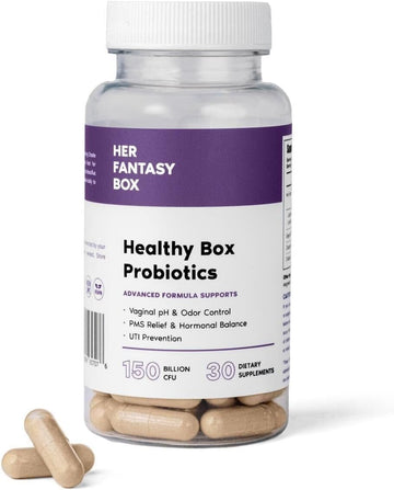 Healthy Box Probiotics Vaginal Care Advanced Formula For Pms Relief, Hormonal Balance, And Uti Prevention