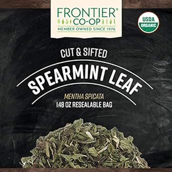 Frontier Co-Op Organic Cut & Sifted Spearmint Leaf 1.48Oz
