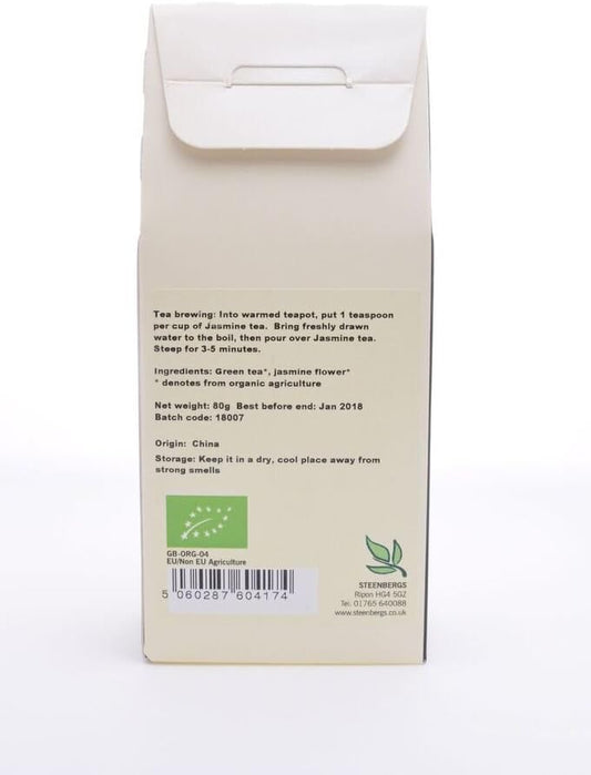 Steenbergs Organic Jasmine Green Tea - Loose Leaf - 80G