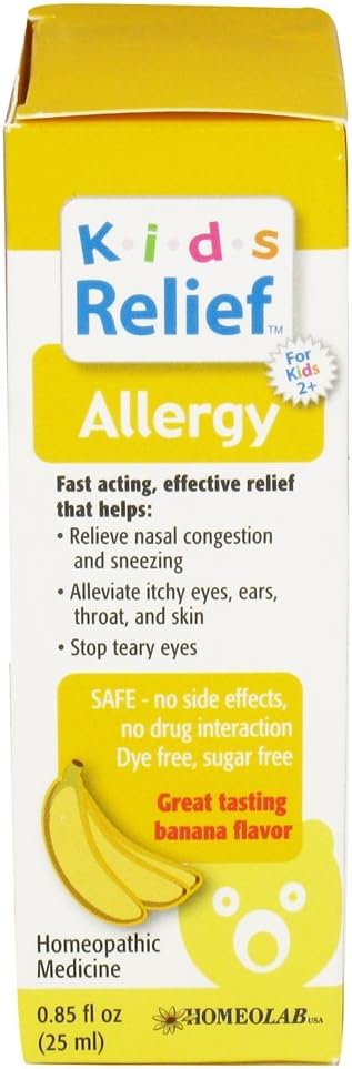 Homeolab Usa Kids 0-9 Allergy Banana - 0.85 Fl Oz : Health & Household