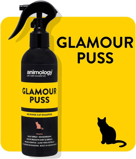 Animology Glamour Puss No Rinse Cat Shampoo, Peach, 250 Ml
