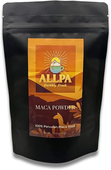 Allpa Peruvian Maca Powder 12 Oz, Organic Maca Powder, All Natural Maca Powder Organic, The Ultimate Peruvian Super Food, Energy And Endurance Aid, Product Of Peru