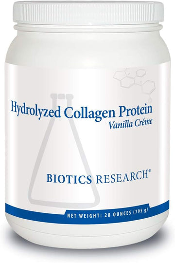 Biotics Research Hydrolyzed Collagen Protein Vanilla Crème 28 Oz