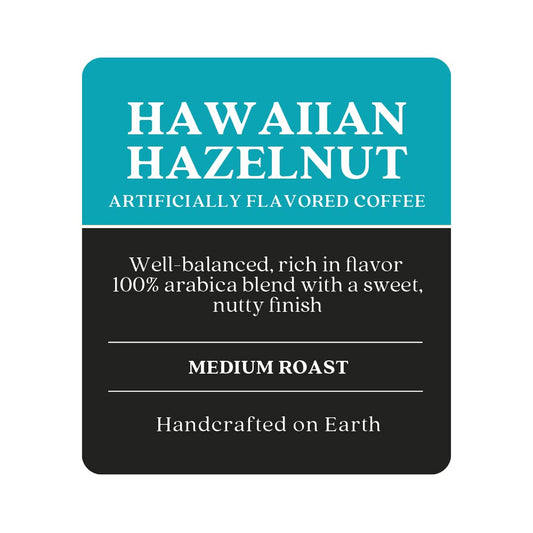 Copper Moon Medium Roast Whole Bean Coffee, Hawaiian Hazelnut Blend, 2 Lb
