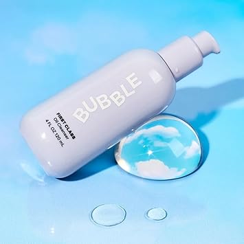 Bubble Skincare First Class Face Oil Cleanser - Facial Cleansing Oil + Makeup Remover Enriched With Rosehip Seed Oil + Sunflower Seed Oil To Nourish + Soothe Skin (4 Fl Oz) : Beauty & Personal Care