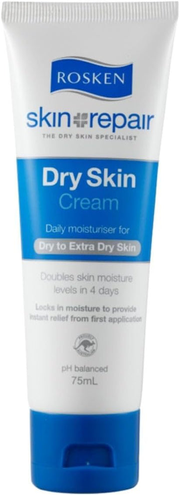 Rosken M Dry Skin Repair Dry Skin Cream 75Ml Doubles Skin Moisturiser In 4 Days : Beauty & Personal Care