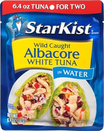Starkist Wild Caught Albacore White Tuna In Water, 6.4 Oz Pouch