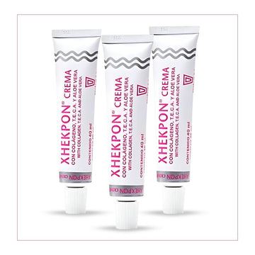 3-Pack Xhekpon Cream For Face, Neck And Cleavage Skincare - Cream With Hydrolized Collagen And Aloe Vera/Anti-Aing Cream 40Ml - Favours Skin Moisturization, Protection And Regeneration